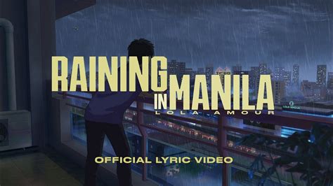 lola amour raining in manila lyrics